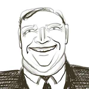 Digital Drawings of the Impeachment Trial of Donald Trump by Lois Keller 