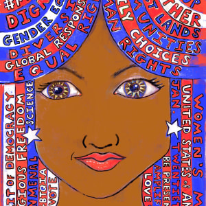 Woman’s March Poster 2018 by Lois Keller