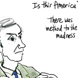 Digital Drawings of the Impeachment Trial of Donald Trump by Lois Keller 