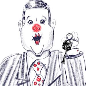 Digital Drawings of the Impeachment Trial of Donald Trump by Lois Keller 