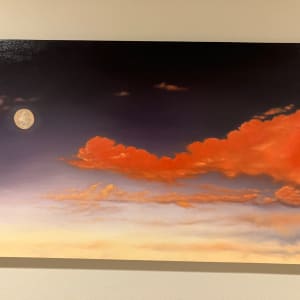 Moonrise at Sunset by Gene Peebles