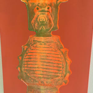 Robo-Bear Orange/Green by Joe Dietl