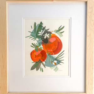 Pair of Oranges (Framed) by Kristin  Cronic