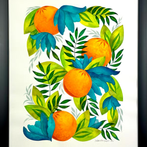 Orange Garden by Natalie Fine Shapiro