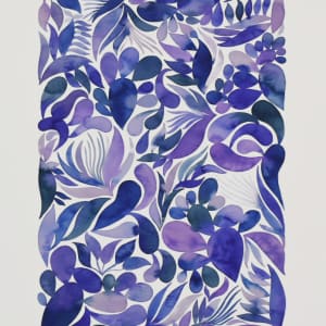 Periwinkle Plants by Natalie Fine Shapiro