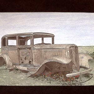 VD177-1 Rusted Car 7x4.75 1/15 by Ana Laura Gonzalez