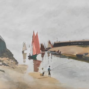 After Claude Monet – The Harbour at Trouville by Attila Vidács