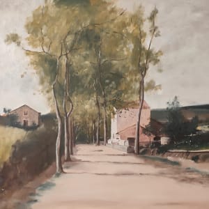 After Mihály Munkácsy – Fasor emeletes házzal by Attila Vidács