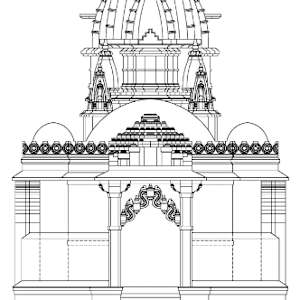 Front Elevation of Nagarparkar Bazaar Temple