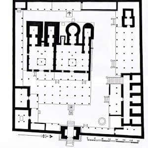 Ground Plan of Vardhamāna Shrine by Tiruparuttikunram Complex, Tamil Nadu