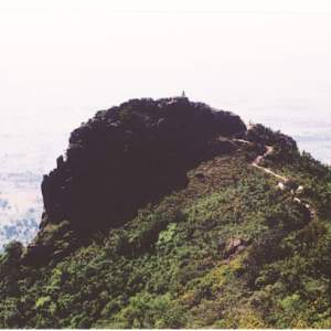A view of the summit at Sammeta Shikhara by Jharkhand, India