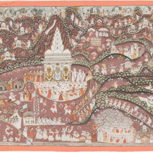 Pilgrimage to a Jaina Shrine: Sammeta Shikhara Tirtha Pata by Rajasthan