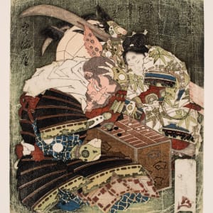 Ushiwakamaru Defeats Benkei in a Game of Sugoroku by Totoya Hokkei
