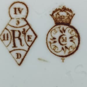 Unnamed (Pinecones & Needles) by Worcester Royal Porcelain Co. 