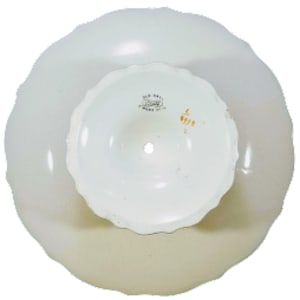 Unnamed (Japanese Fan - Seashore Cottage) by Old Hall Earthenware Co. Ltd. 