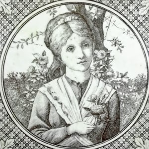 Unnamed (Girl with Roses) by Unknown Maker 