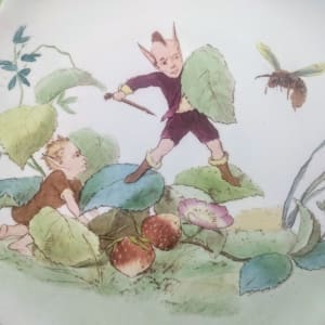 Puck Dessert Service: An Unpleasant Interruption by W. T. Copeland & Sons 