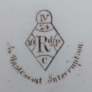 Puck Dessert Service: An Unpleasant Interruption by W. T. Copeland & Sons 