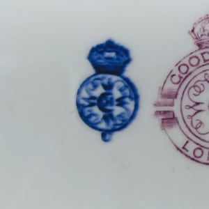 W1203 (Chrysanthemums & Bird) by Worcester Royal Porcelain Co. 