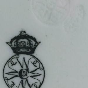 Unnamed (Golden Band: Seed Pods & Leaves) by Worcester Royal Porcelain Co. 
