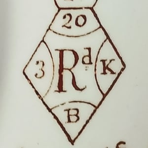 Anglais (Windsor Castle/Holyrood Palace) by William Alsager Adderley & Co.  Image: Printed Registry Diamond