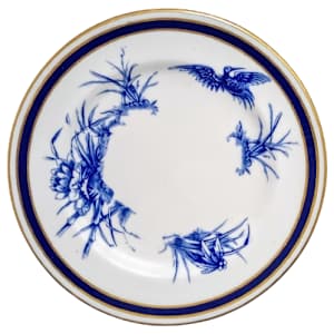 Unnamed (Crane & Floral Medley) by Worcester Royal Porcelain Co.