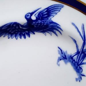 Unnamed (Crane & Floral Medley) by Worcester Royal Porcelain Co. 