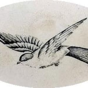 Unnamed (Blackberry Bramble & Bird) by Unknown Maker  Image: Detail