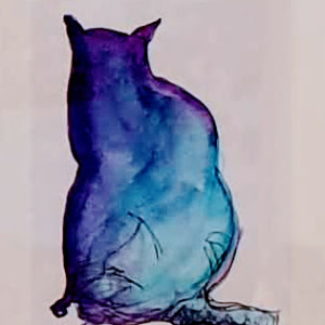 Purple Cat by Kit Hoisington