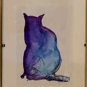 Purple Cat by Kit Hoisington 