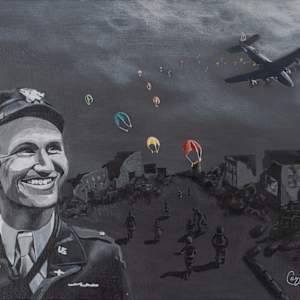 Berlin Candy Bomber by Caroline Van Allen