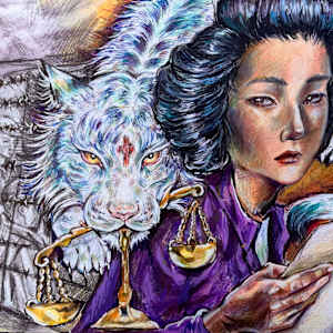 Eyes of Justice by Hana Zhu, Image 1.
