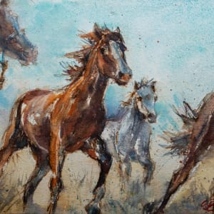 Horse Stampede #1 by Susan Drey