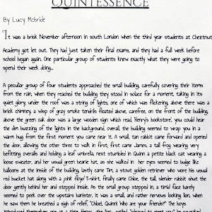 Quintessence by Lucy McBride