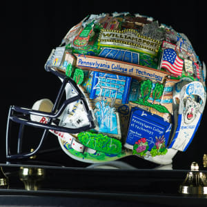Penn State / Penn College Football Helmet by Charles Fazzino