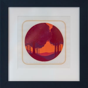 Red Tree Circlescape by Dorothy R. Vanous