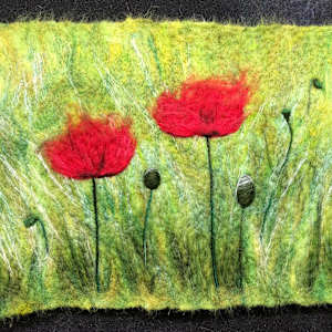 Two Poppies by Ushma Sargeant Art 