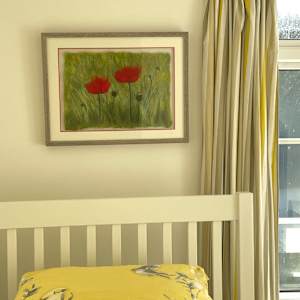 Two Poppies by Ushma Sargeant Art 