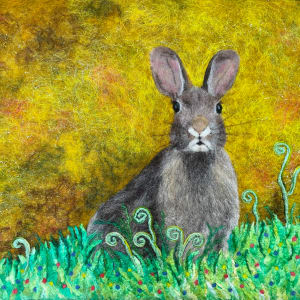 Golden Hare by Ushma Sargeant Art 