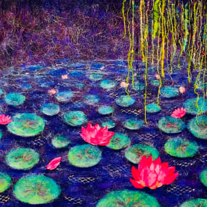 Lilies 2023 by Ushma Sargeant Art 