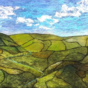 Patchwork Downs by Ushma Sargeant Art