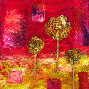 Red and Gold by Ushma Sargeant Art