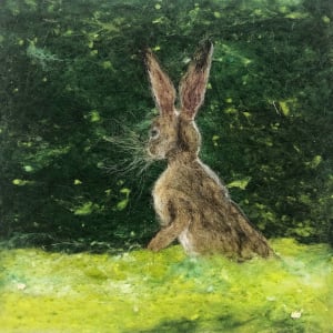 Hedgerow Hare by Ushma Sargeant Art