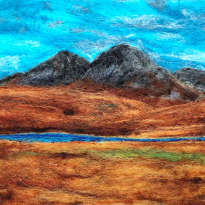 The Paps Scotland by Ushma Sargeant Art