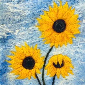 sunflower trio by Ushma Sargeant Art, Image 145.