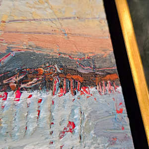 Misty Sunrise Butte by Laurie Huff 