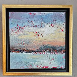 Misty Sunrise Butte by Laurie Huff 