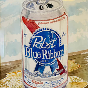 Beer can series, Pabst Blue Ribbon by Jim Walther