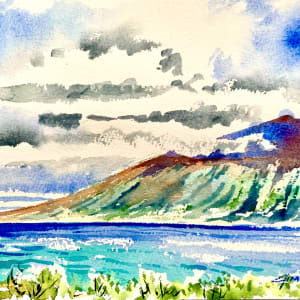 Molokai from Maui in the morning by Jim Walther