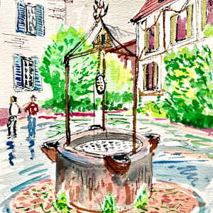 Medieval Water Well by Jim Walther